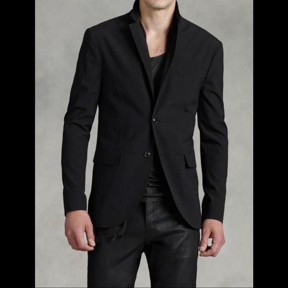 John Varvatos Collection crinkle finish wool Blend Jacket. EU 56 USA 46.